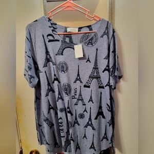 Super cute Paris tee shirt NWT